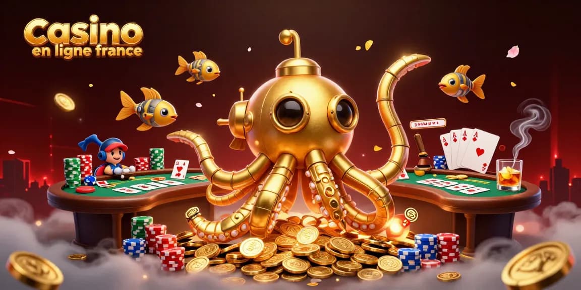 Plongez dans l'univers du casino en ligne France avec cette illustration captivante et dynamique.