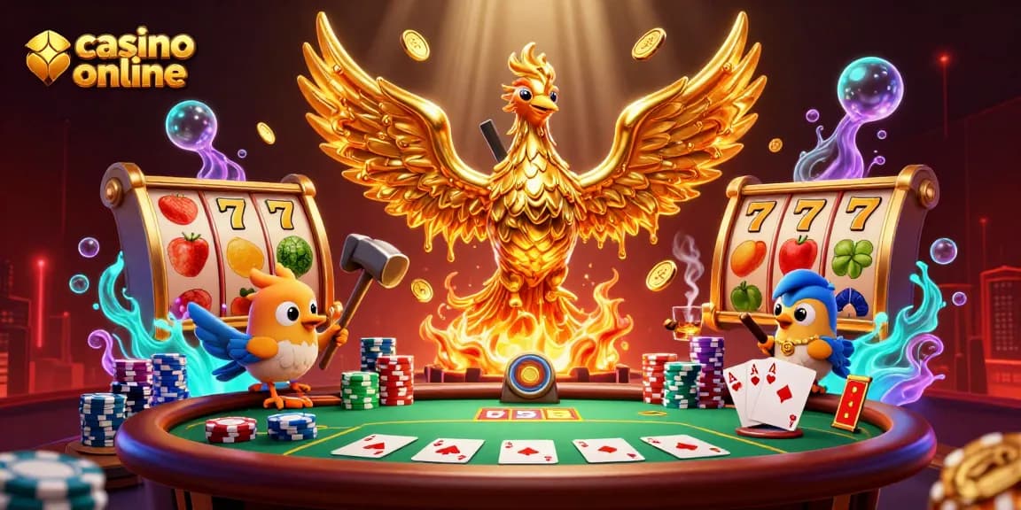Joacă la casino online și câștigă cu sloturi fantastice, având o pasăre fabuloasă de aur la îndemână.