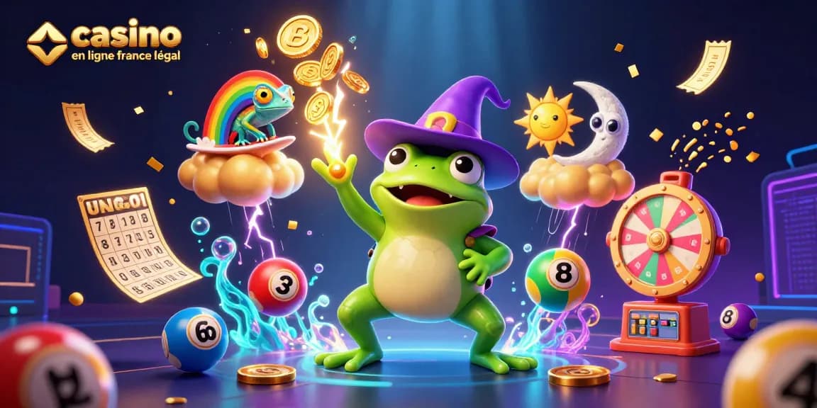 Jouer sur un casino en ligne légal en France avec des personnages de jeu vivants et des éléments de loterie.