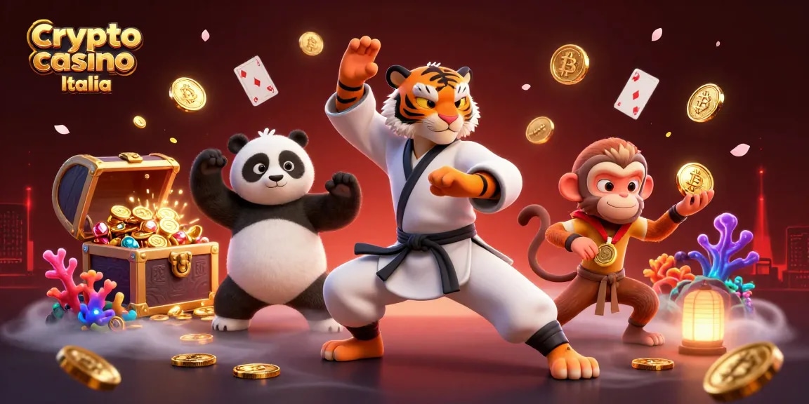 Vincere ai giochi nei crypto casino Italia con tiger master e panda all'opera.