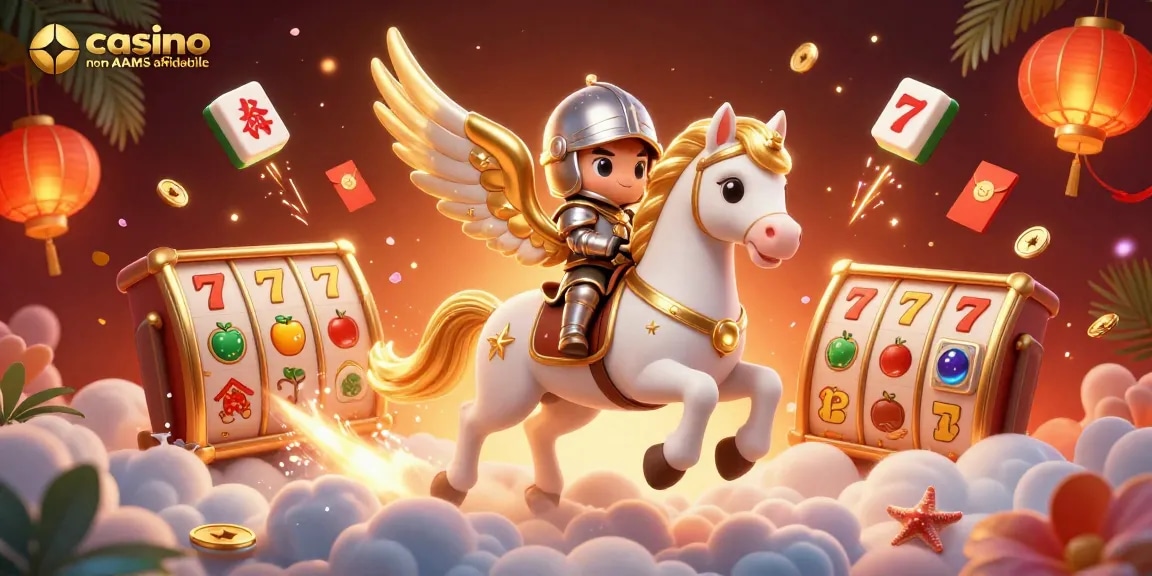 Scopri i migliori casino non AAMS affidabili con slot e jackpot emozionanti in un'illustrazione 3D.