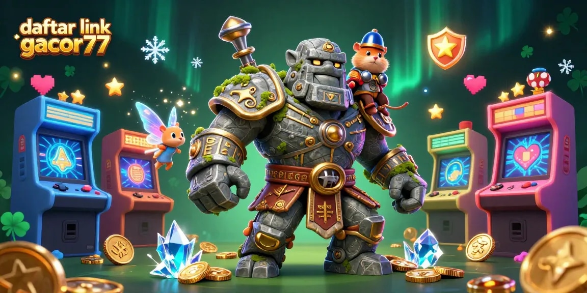Engage with exciting daftar link gacor77 game experiences amidst magical characters in a vibrant casino realm.