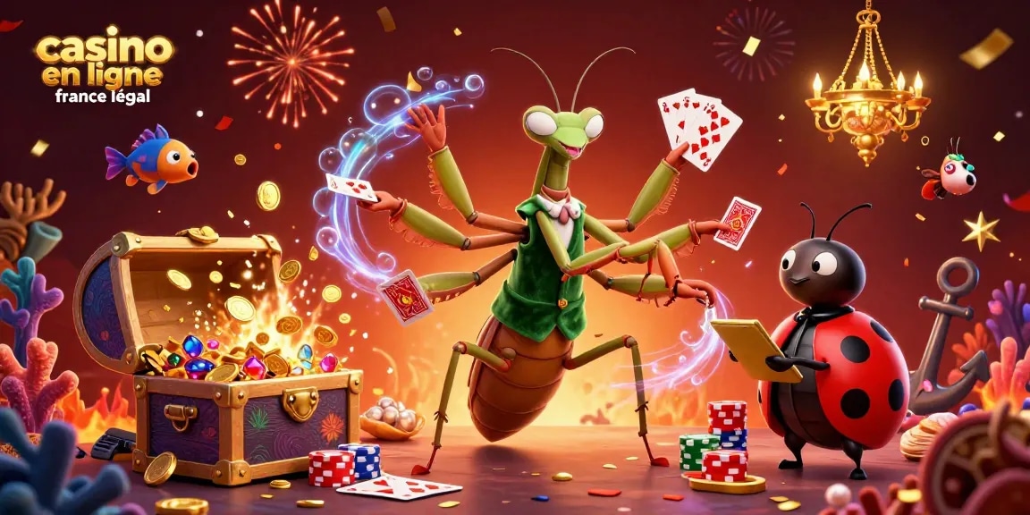 Jouez et gagnez sur le casino en ligne France légal avec de l'argent réel et des animations vibrantes