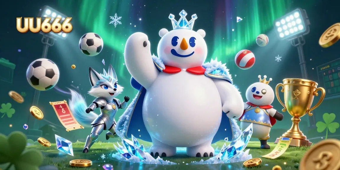 Experience thrilling betting action at UU666 with colorful characters and dynamic sports elements.