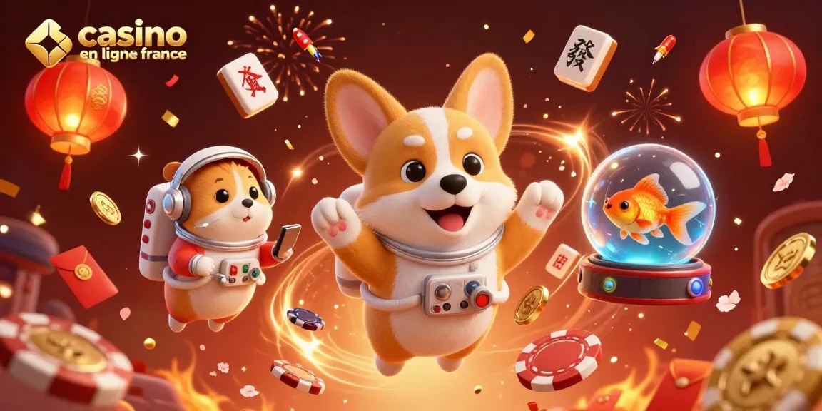 Jouez au casino en ligne France dans un univers ludique avec des personnages 3D animés.