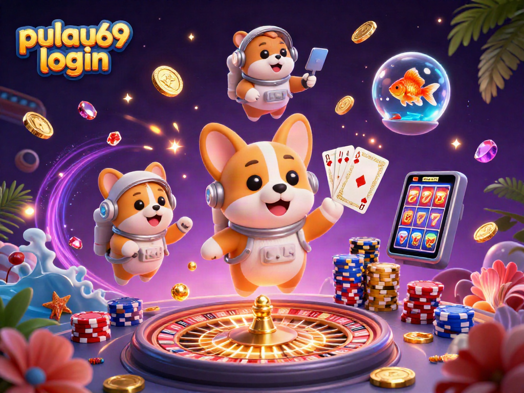 Experience the excitement with pulau69 login at the space station casino featuring vibrant characters and games!