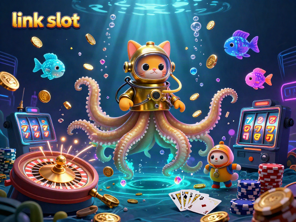 Engage with thrilling jackpots at link slot featuring vibrant casino elements in action.