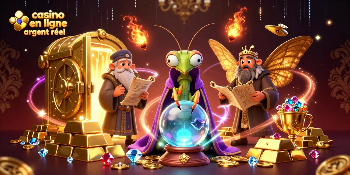 Explorez l'univers fascinant du casino en ligne argent réel avec des personnages mystiques et des trésors flamboyants.