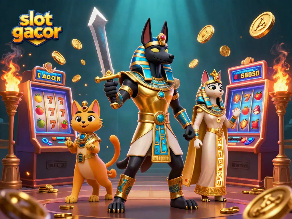 Slot gacor: Menangkan hadiah dengan mesin slot berputar yang menarik dan simbol keberuntungan.