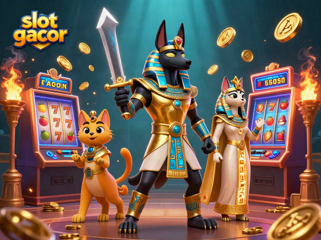 Slot gacor: Menangkan hadiah dengan mesin slot berputar yang menarik dan simbol keberuntungan.