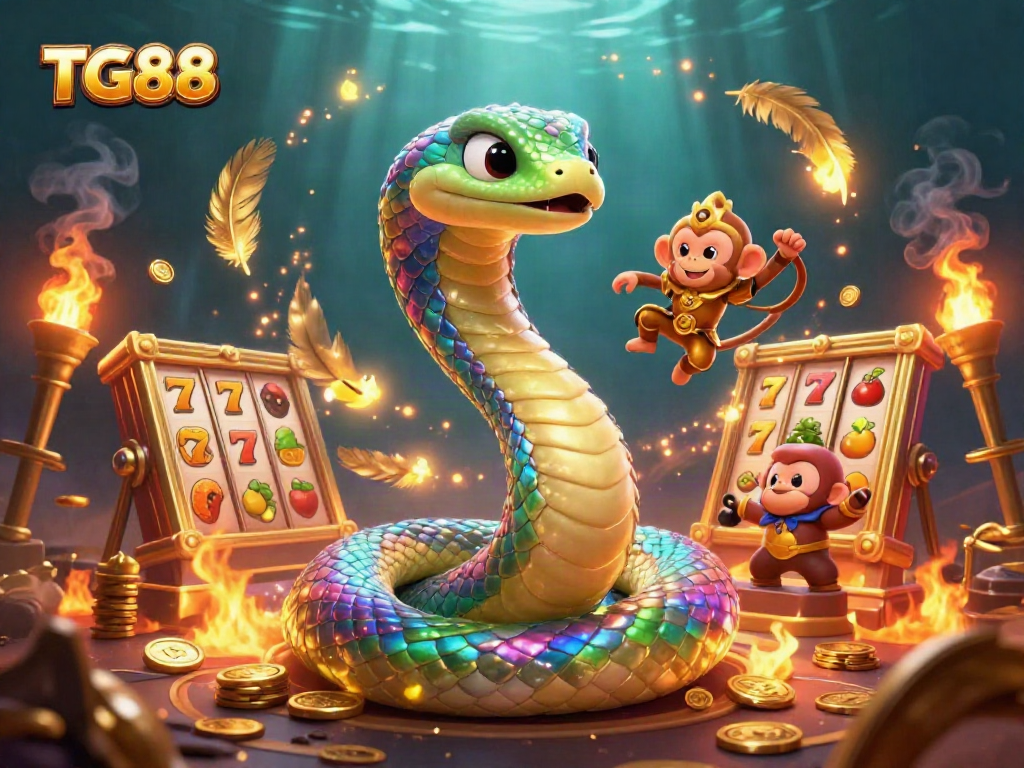 TG88 engages players with exciting slot game visuals and vibrant casino elements.
