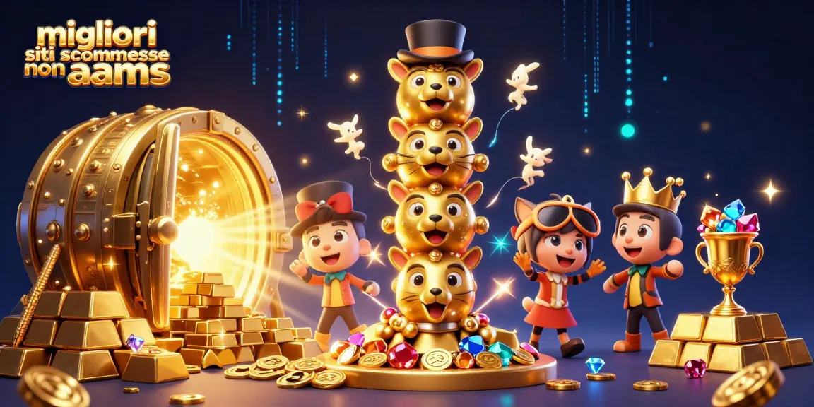 Immagine di migliori siti scommesse non AAMS con simboli dorati e atmosfere di casinò