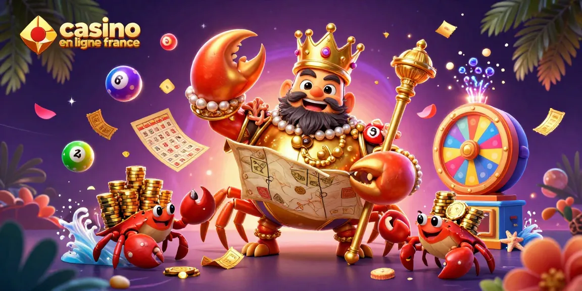 Découvrez le jeu passionnant du casino en ligne France avec un crabe empereur et des éléments dynamiques.