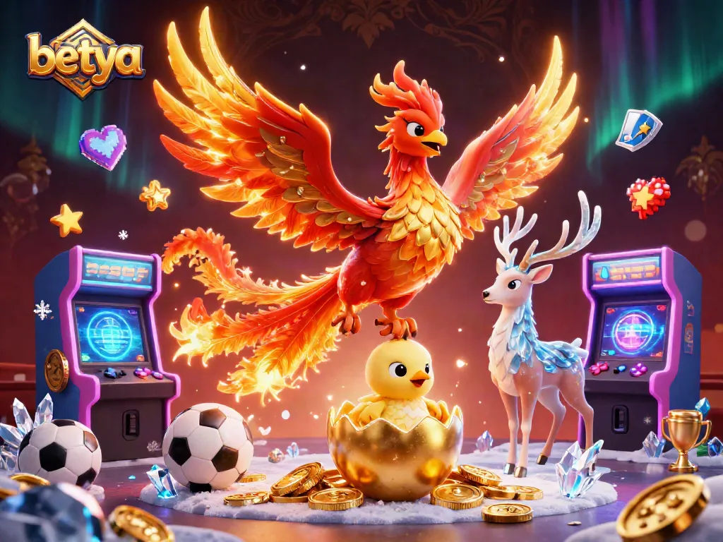 Experience thrilling action with betya sports betting in a vibrant 3D arcade environment.