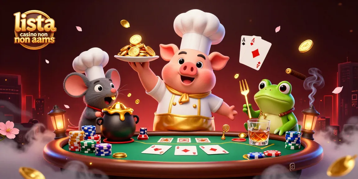 Scopri la nostra lista casino non AAMS con ambientazione coinvolgente di giochi e personaggi animati.
