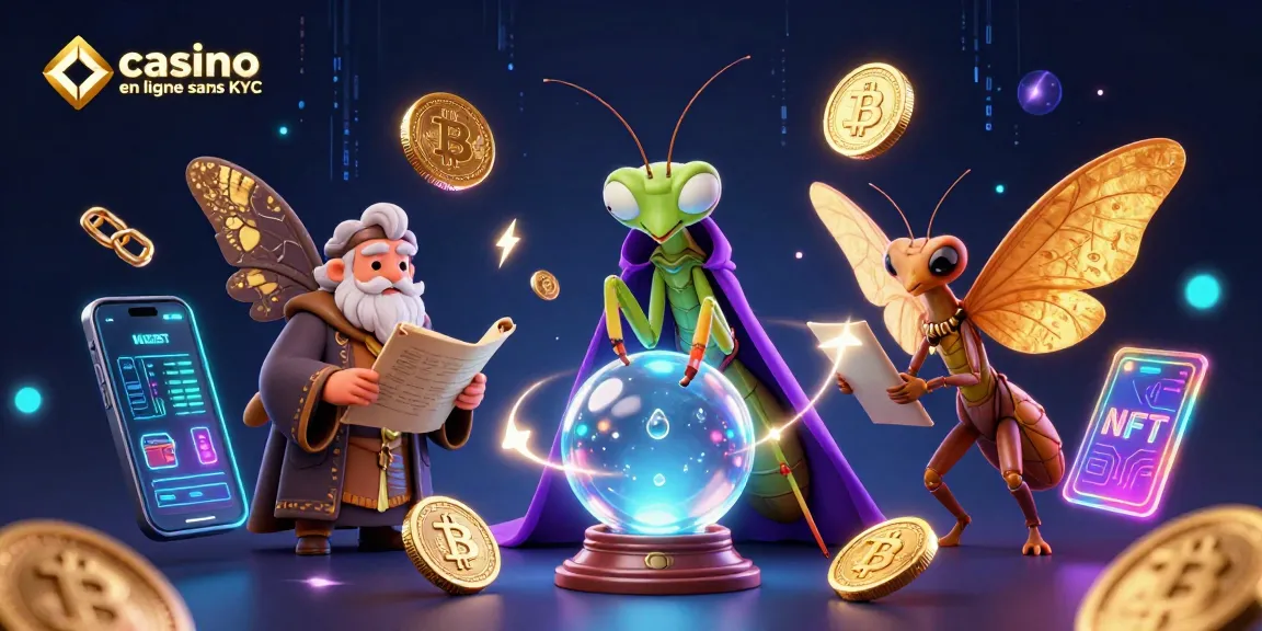 Explorez le monde fascinant du casino en ligne sans KYC avec des personnages mystiques.