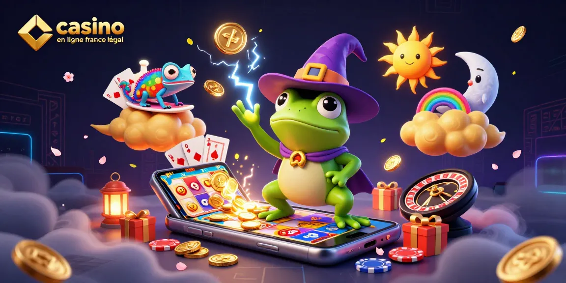 Plongez dans l'univers du casino en ligne France légal avec des personnages fantastiques déchaînant des pièces d'or.