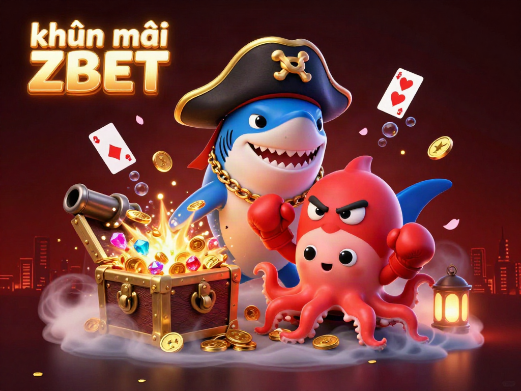 Experience khuyến mãi ZBET with lively characters and an explosion of gold coins, enhancing your gaming adventure.