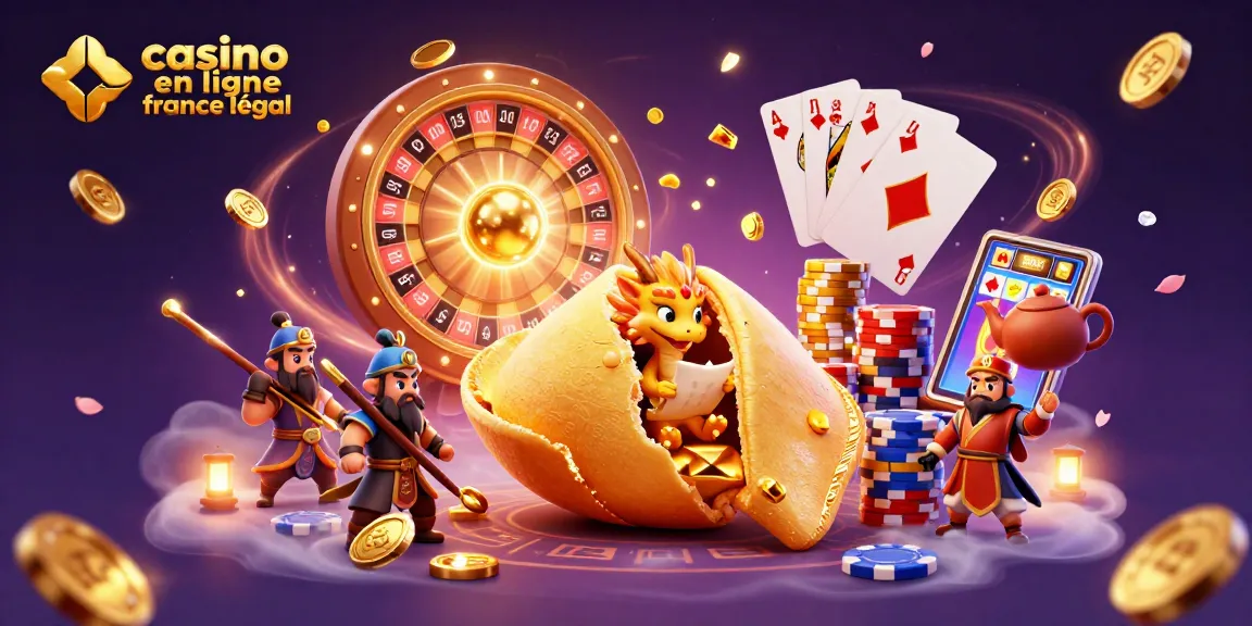 Découvrez les jeux et promotions du casino en ligne France légal dans cette illustration dynamique