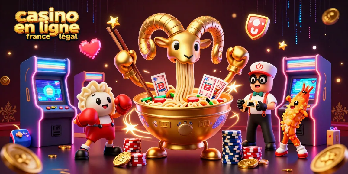 Jouez au casino en ligne France légal avec une illustration immersive de personnages amusants et des éléments de jeu.
