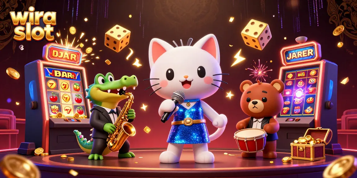 Mainkan wira slot dengan karakter kartun menghibur dalam ilustrasi 3D yang menawan.