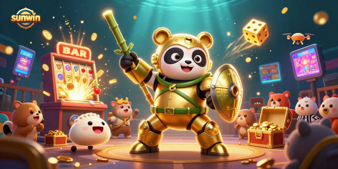 Experience the exciting sunwin slots with vibrant jackpot celebrations in this dynamic casino scene.