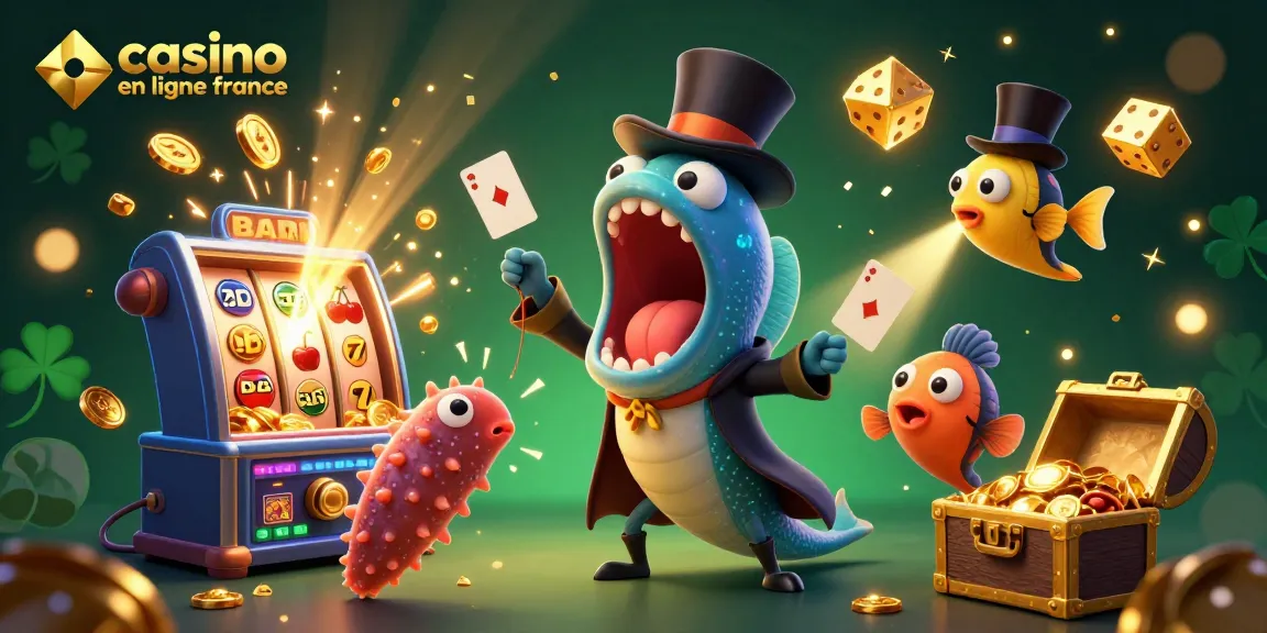 Profitez des jeux au casino en ligne France avec une scène vibrante d'eux en action.