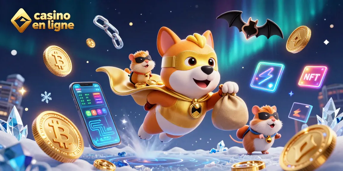 Jouez aux machines de casino en ligne avec un chien super-héros et des pièces d'or qui volent.