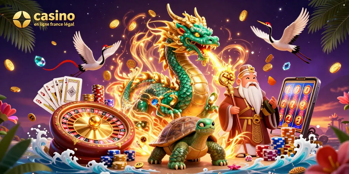 Jouez sur un casino en ligne légal en France avec des dragons et des éléments de jeu captivants.