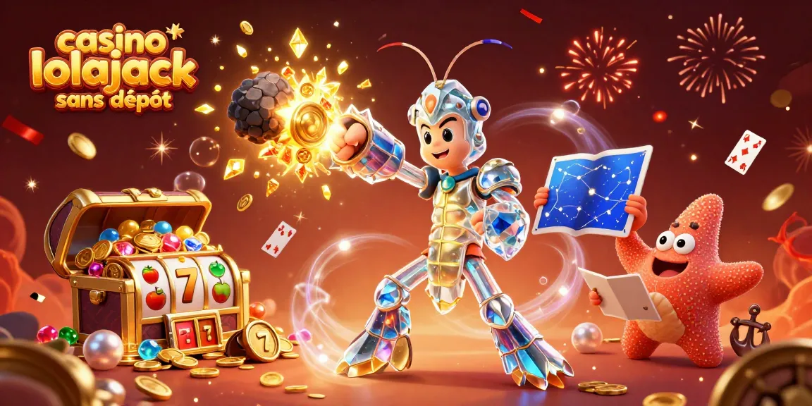 Experience the thrill of casino lolajack sans dépôt with this vibrant illustration bursting with energy and winning elements.