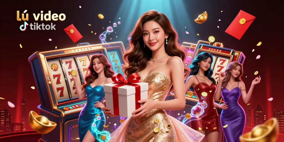 Download and lưu video tiktok easily with premium quality at Snaptik casino-themed illustration.