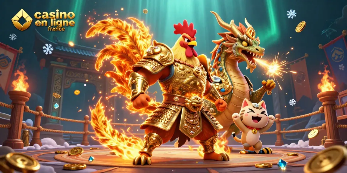 Jouez à casino en ligne france avec des guerriers, dragons et une ambiance festive.