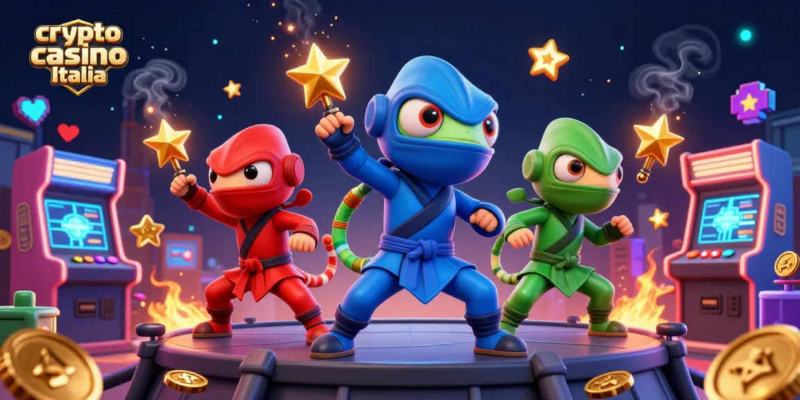 Giocando nei migliori crypto casino Italia, i chameleon ninja si allenano con monete d'oro e tecnologia blockchain.