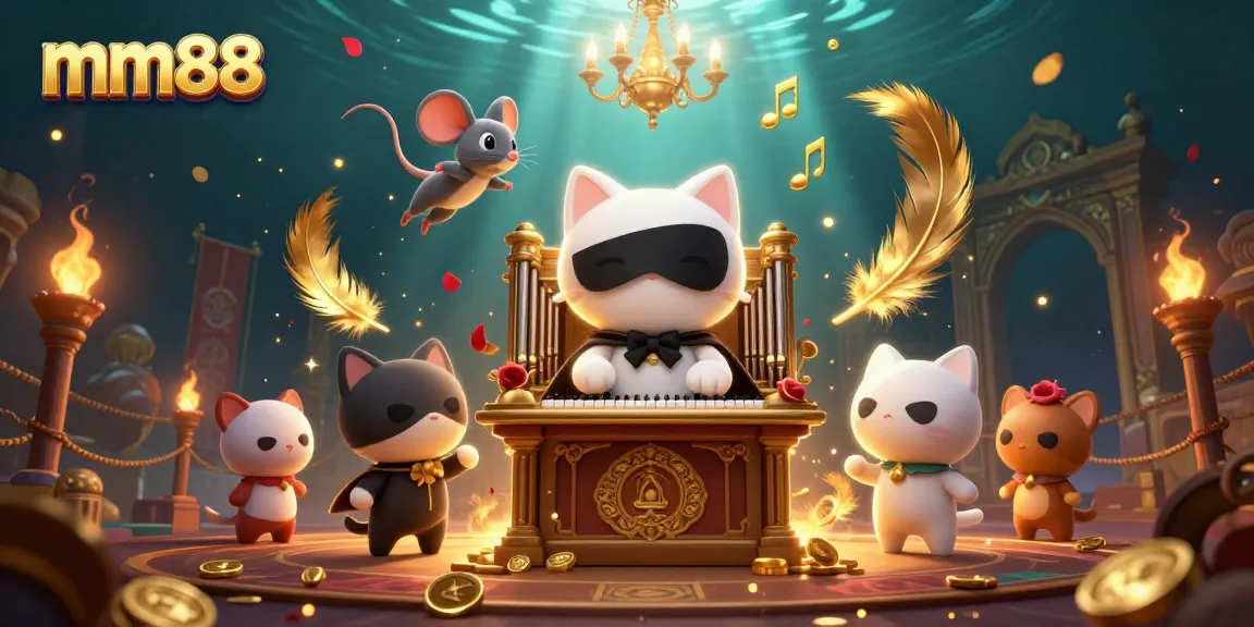 Experience the thrill of mm88 in this vibrant 3D casino scene with unique characters and dynamic elements.