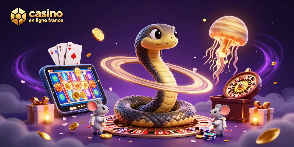 Pariez aux jeux de casino en ligne en France avec un serpent réseau de Saturne et des astronautes!