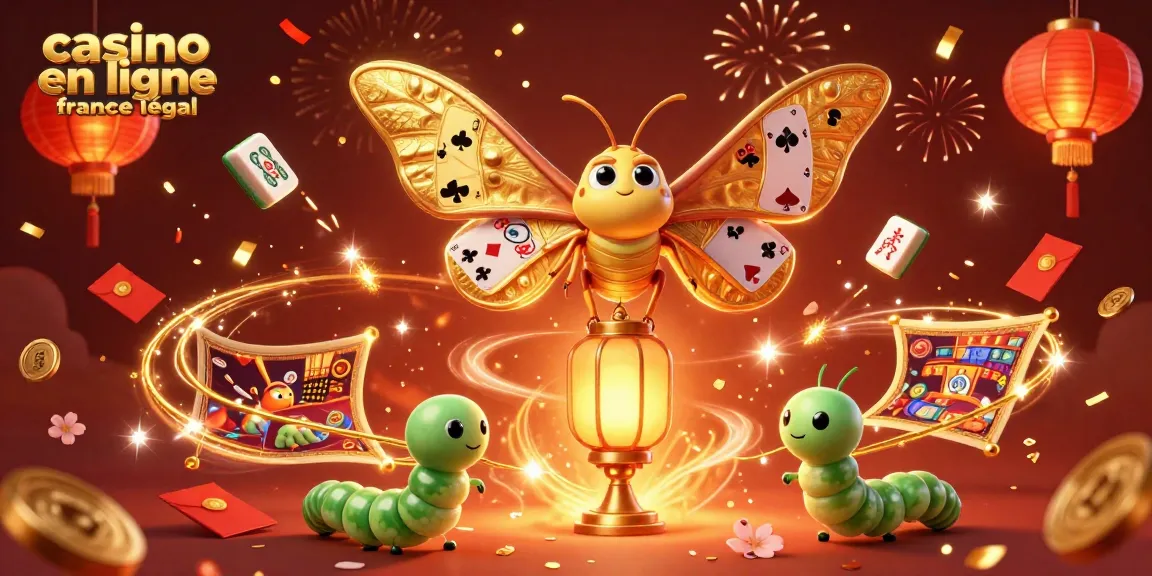 Venez découvrir le monde des jeux d'argent avec le casino en ligne légal en France, où des papillons dorés illuminent la nuit.