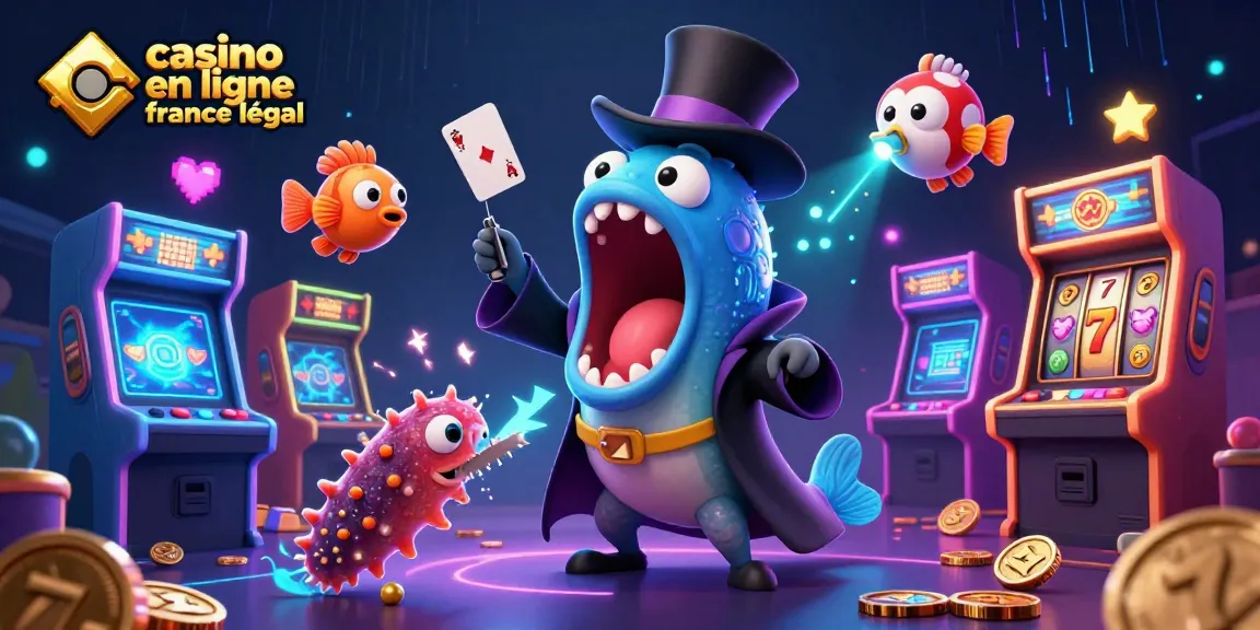 Le gulper eel spectacle magique au "casino en ligne légal en France" avec des éléments de jeu lumineux et animés.