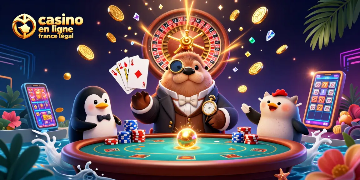 Profitez d'une expérience de jeu avec le casino en ligne légal en France, où le morse joue au poker.
