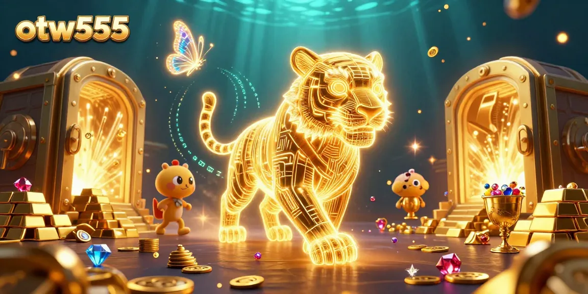 Experience the thrill of otw555 in an electrifying casino scene filled with treasures.