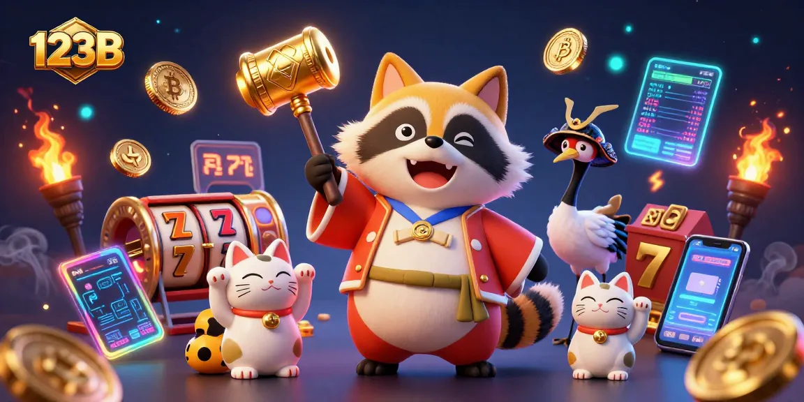 Experience thrilling wins at 123B with vibrant slot games and cheerful lucky characters.