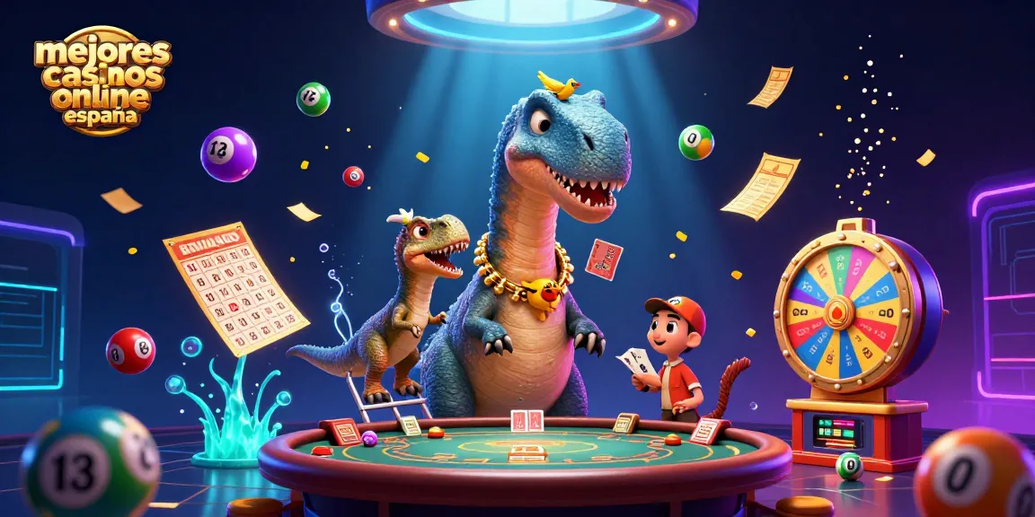 Disfruta en los mejores casinos online España con esta ilustración divertida que muestra acción dinámica.