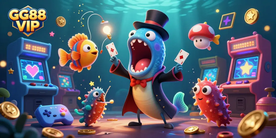 Engage in thrilling gameplay with GG88 VIP featuring a magical undersea adventure of card tricks and arcade excitement.