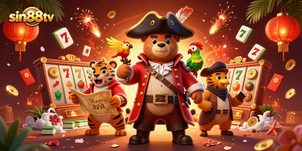Spin the reels at sin88tv with our exciting cartoon characters and vibrant casino elements!