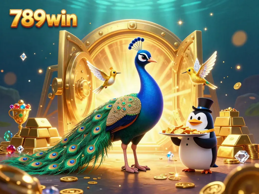 Play exciting games and enjoy winning rewards with 789win's vibrant 3D casino illustration