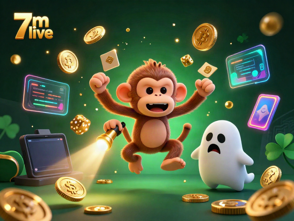 Experience the thrill of 7m live scoring with a dynamic ghost-hunting scene in a haunted casino.