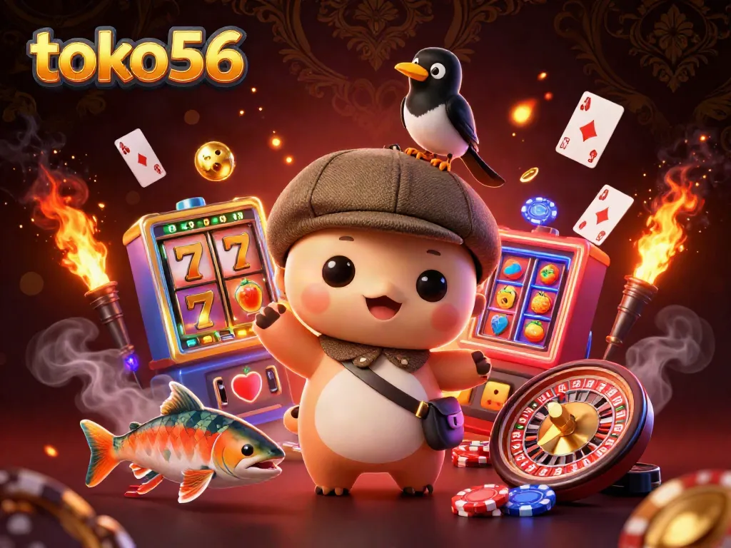 Mainkan slot mengasyikkan di toko56 dengan ilustrasi 3D kucing Loch Ness dan karakter menarik lainnya.
