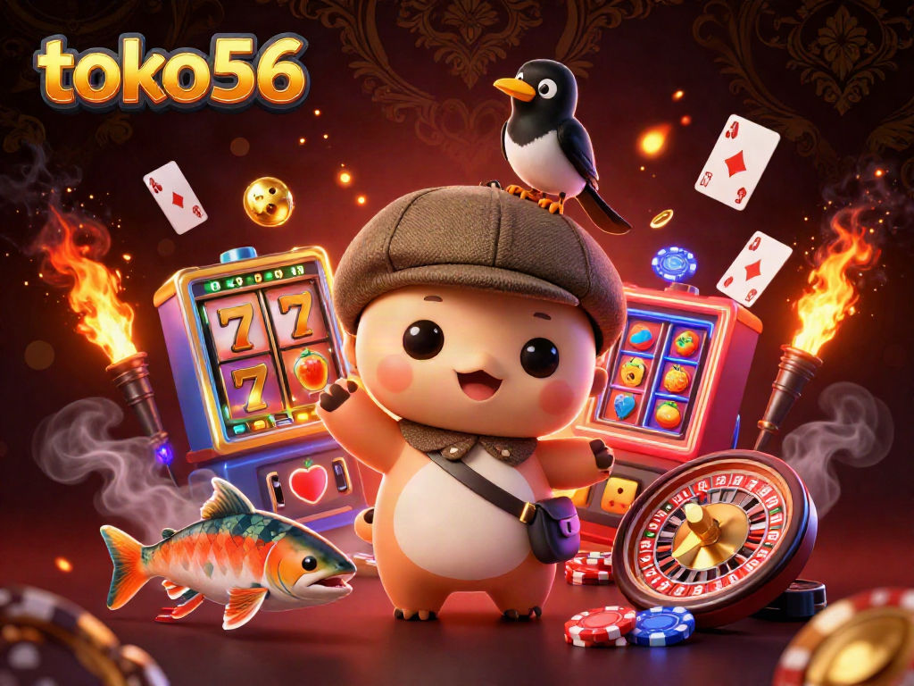 Mainkan slot mengasyikkan di toko56 dengan ilustrasi 3D kucing Loch Ness dan karakter menarik lainnya.