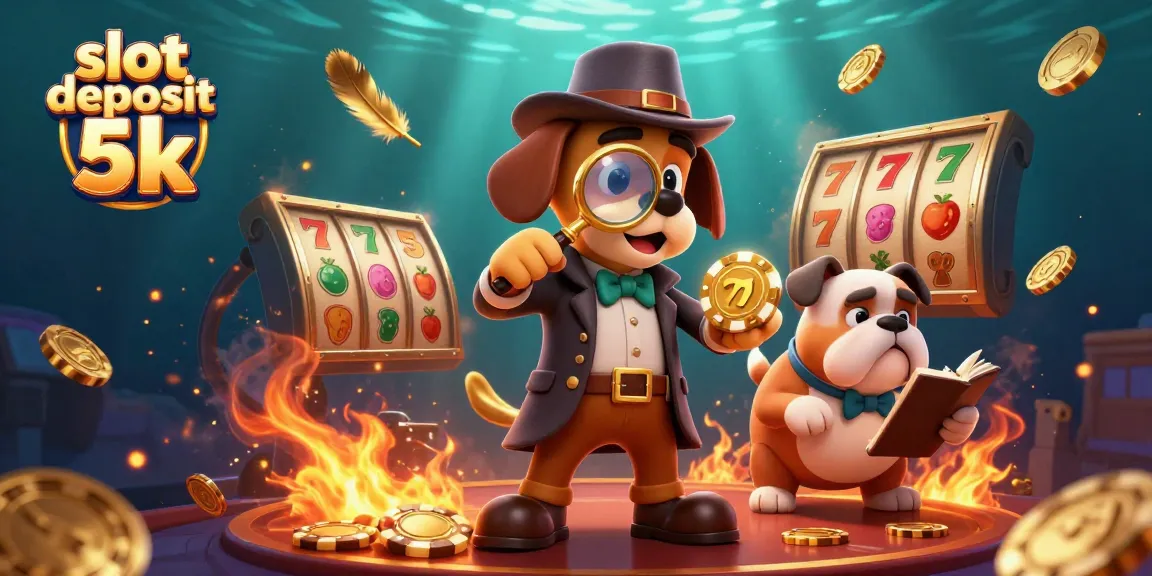 Experience thrilling gameplay with slot deposit 5k in a dynamic casino scene filled with slot reels and golden chips.