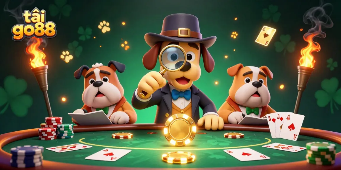 Engage in thrilling gameplay with tải go88 as the detective dog duo uncovers poker secrets.