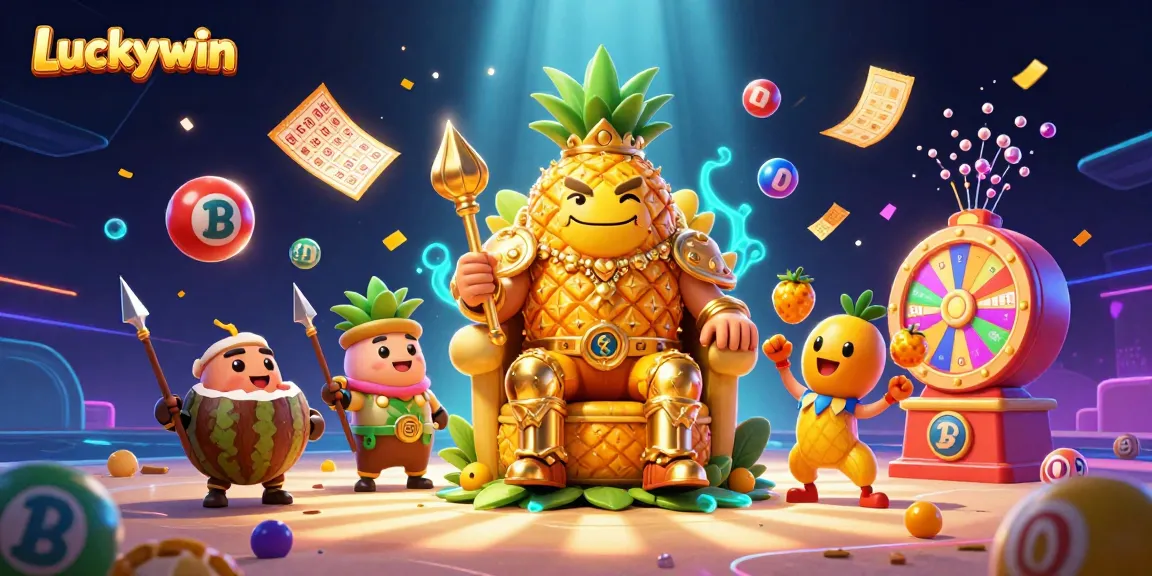 Engage in vibrant gaming excitement with Luckywin's animated casino scene